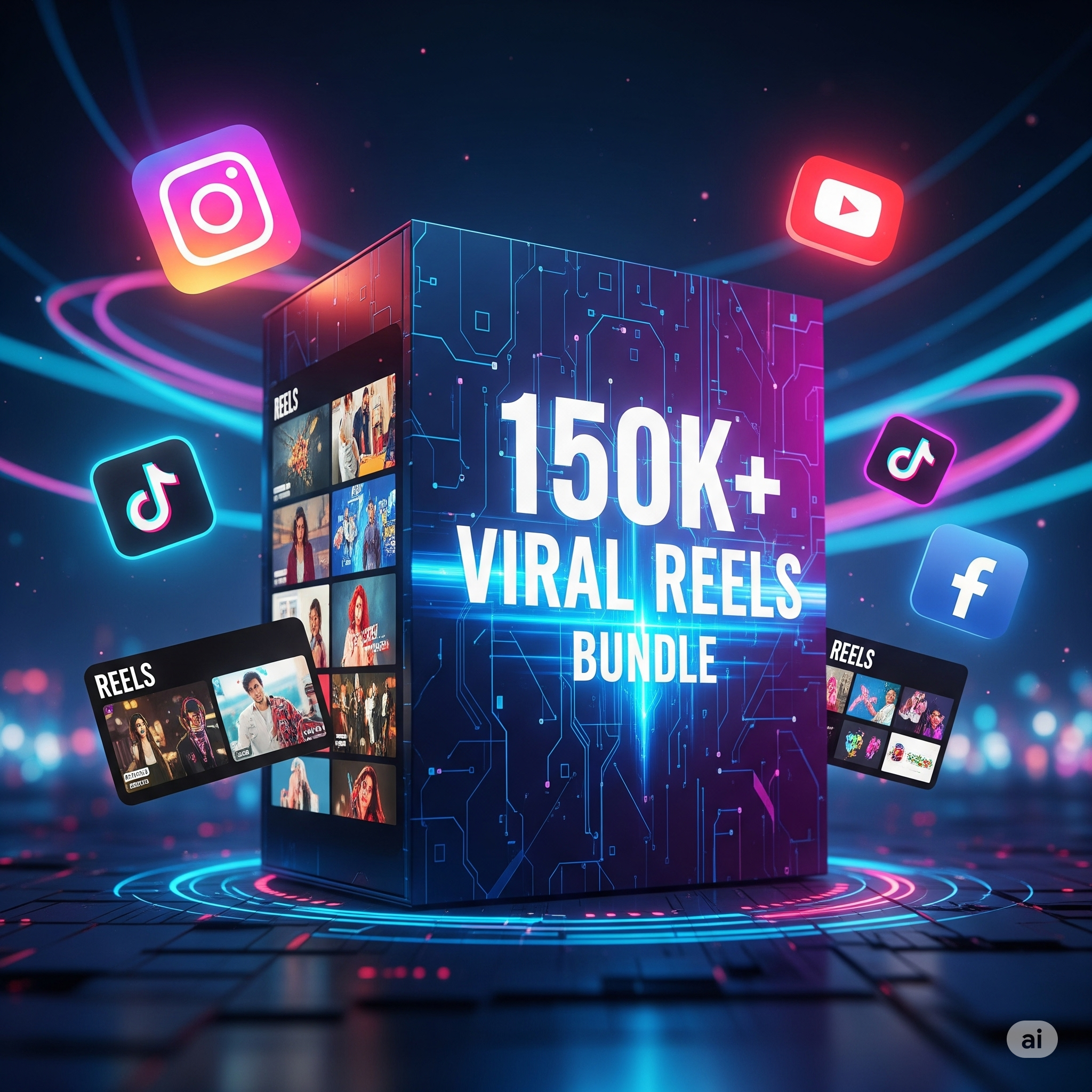 🚀 150K+ Viral Reels Bundle – Ultimate Content Pack for Social Media Growth!
